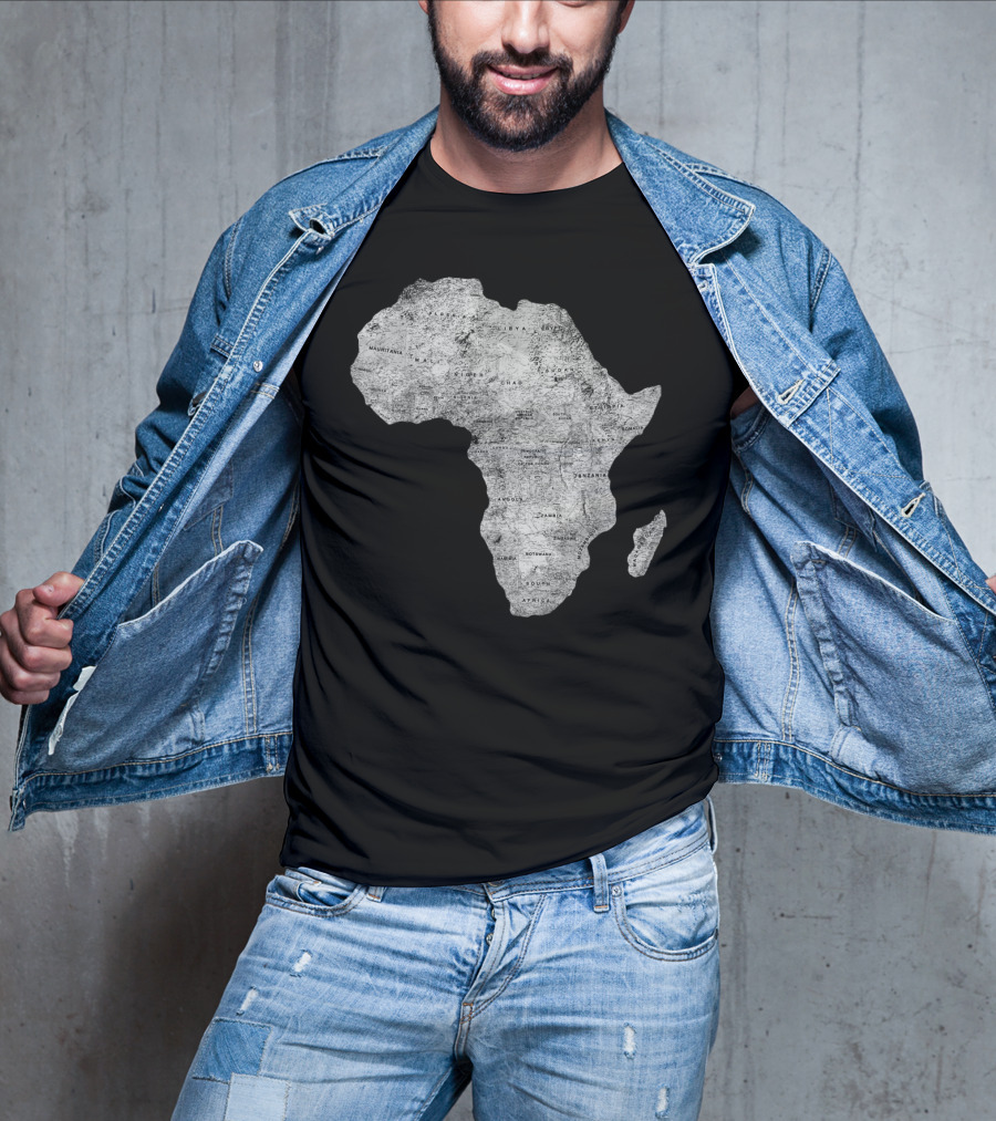 Africa Map African Black Pride Continent Nations T-Shirt