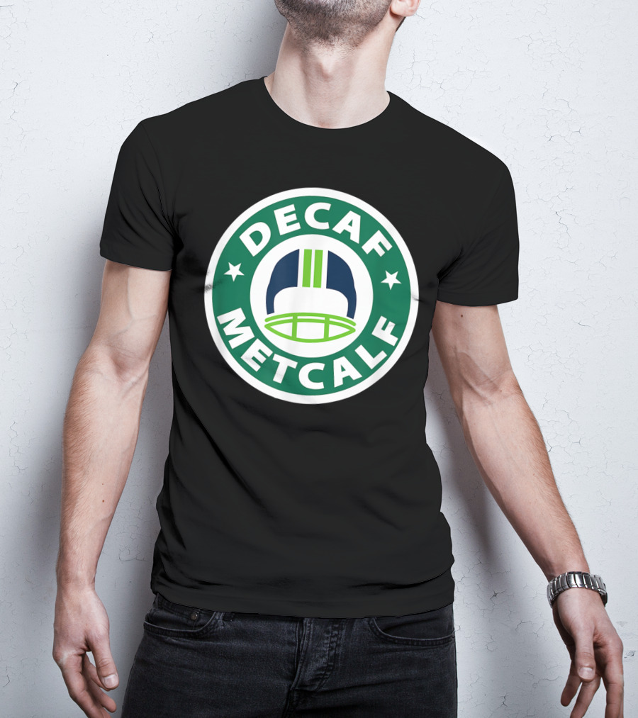 Decaf Metcalf Seahawks Helmet T-Shirt