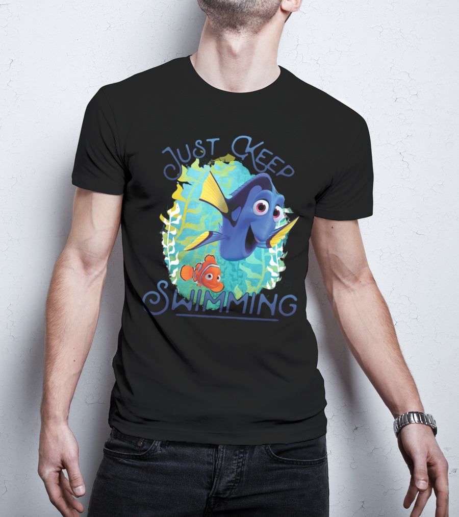 Disney Pixar Finding Dory Just Keep Swimming Dory And Nemo Ocean Adventure T-Shirt