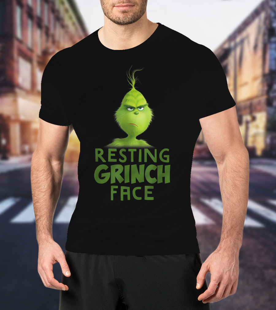 Resting Grinch Face Funny Grinch Merchandise T-Shirt