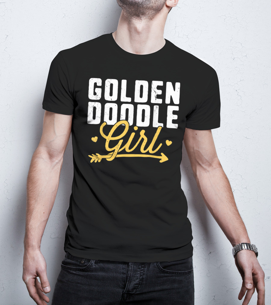 Goldendoodle Girl Hearts And Arrow T-Shirt