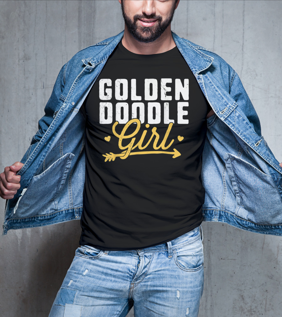 Goldendoodle Girl Hearts And Arrow T-Shirt