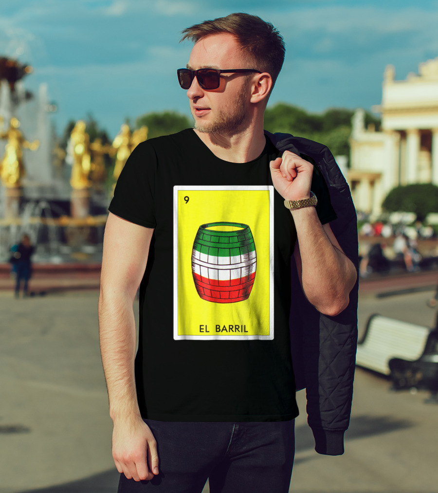 Loteria El Barril Card 9 Mexican Colors Classic Version T-Shirt