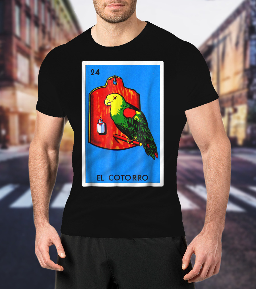 Loteria El Cotorro 24 Classic Version Parrot Card Game T-Shirt