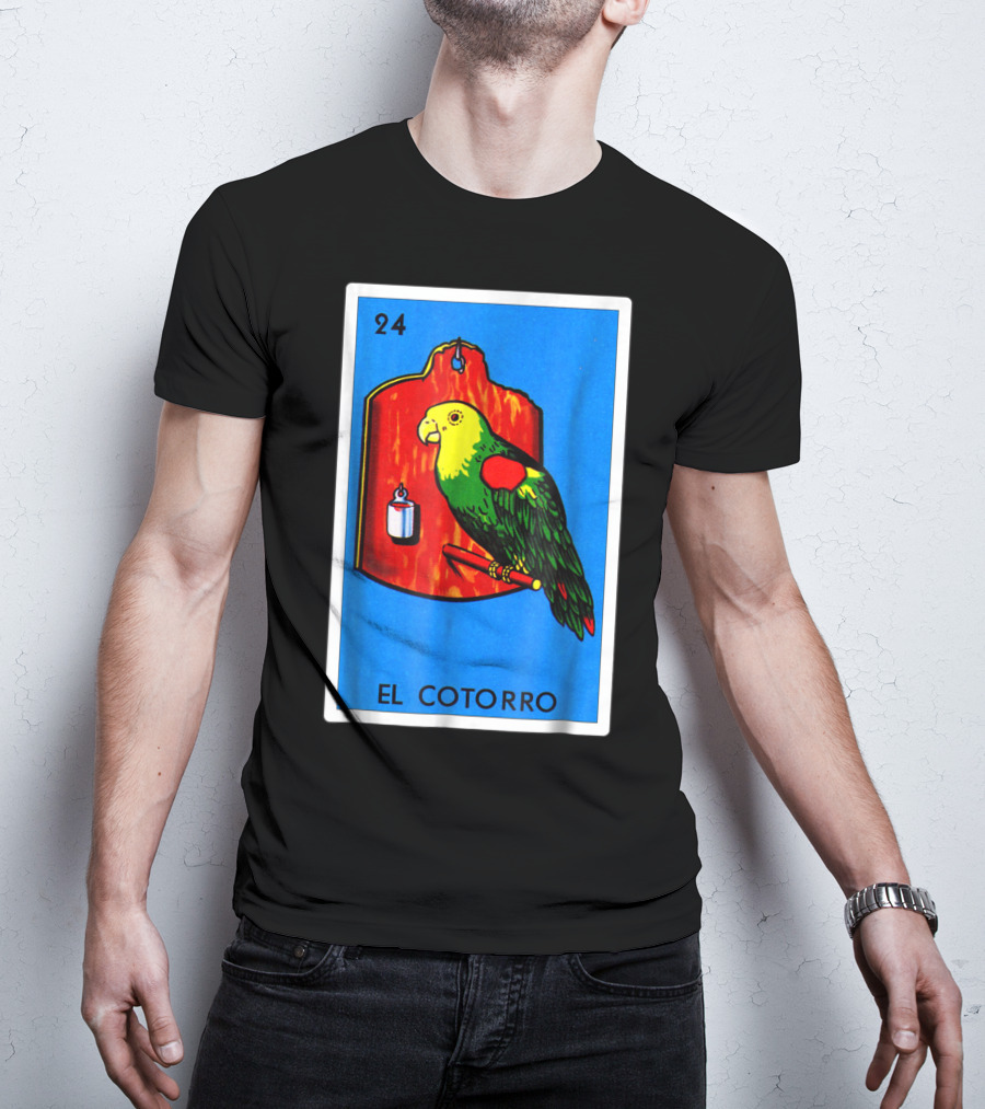 Loteria El Cotorro 24 Classic Version Parrot Card Game T-Shirt