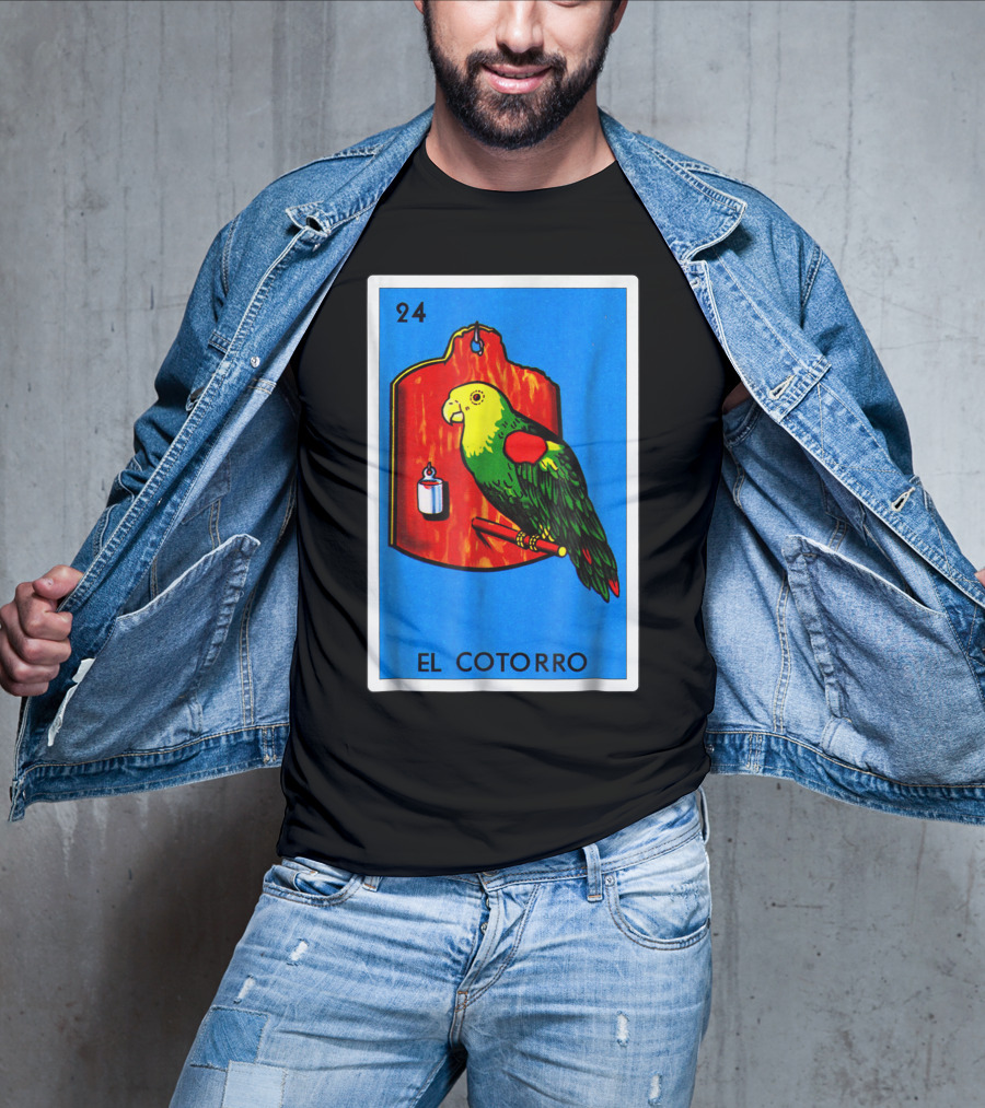 Loteria El Cotorro 24 Classic Version Parrot Card Game T-Shirt