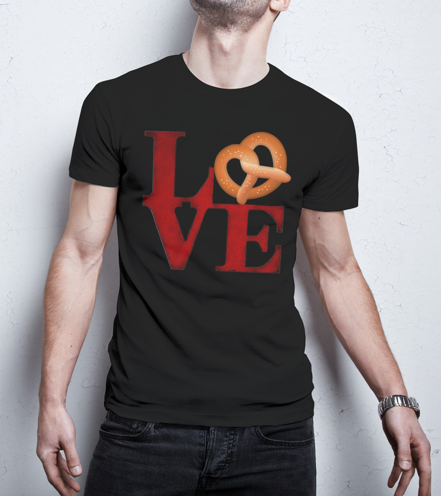 Love Pretzel Philly Emoji Nostalgic T-Shirt