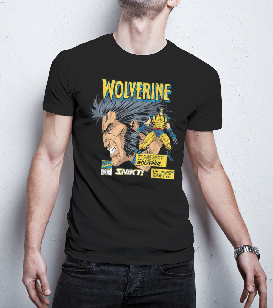 Marvel Comics Wolverine My Name Is Logan SNIKT T-Shirt