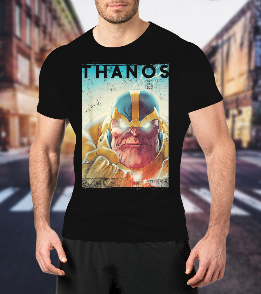 Marvel Thanos Vintage Iconic Character Close-Up T-Shirt