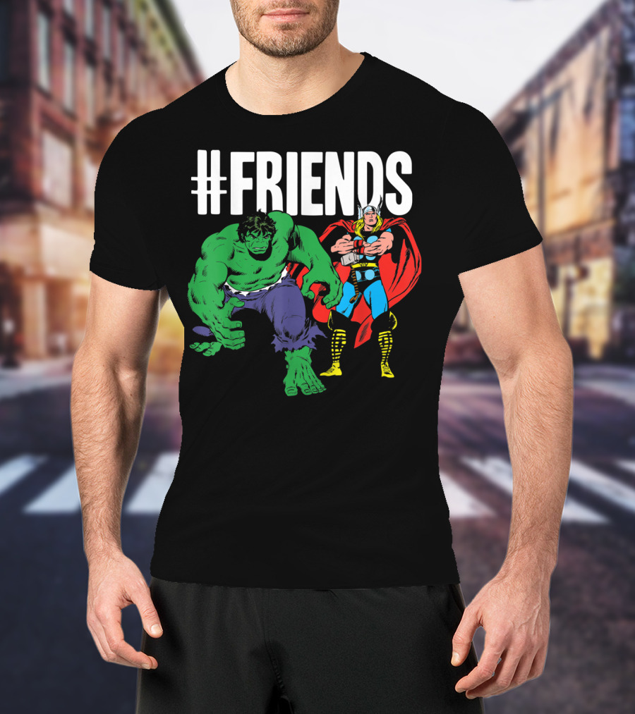 Marvel Thor Hulk #Friends T-Shirt