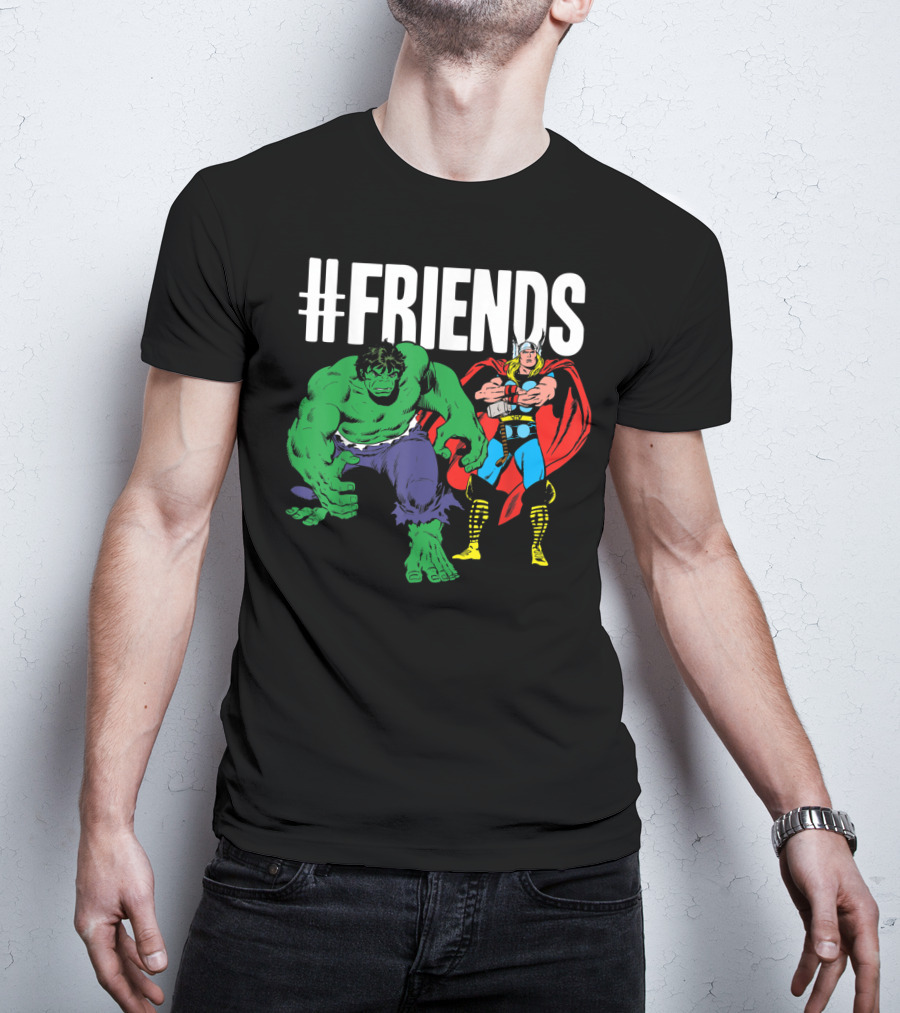 Marvel Thor Hulk #Friends T-Shirt