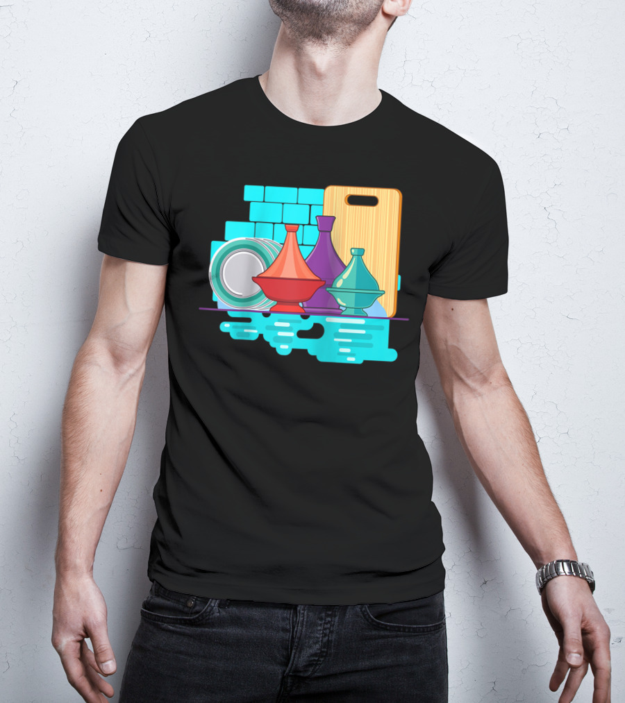 Moroccan Classic Tagine Vibrant Tajine Display Morocco T-Shirt
