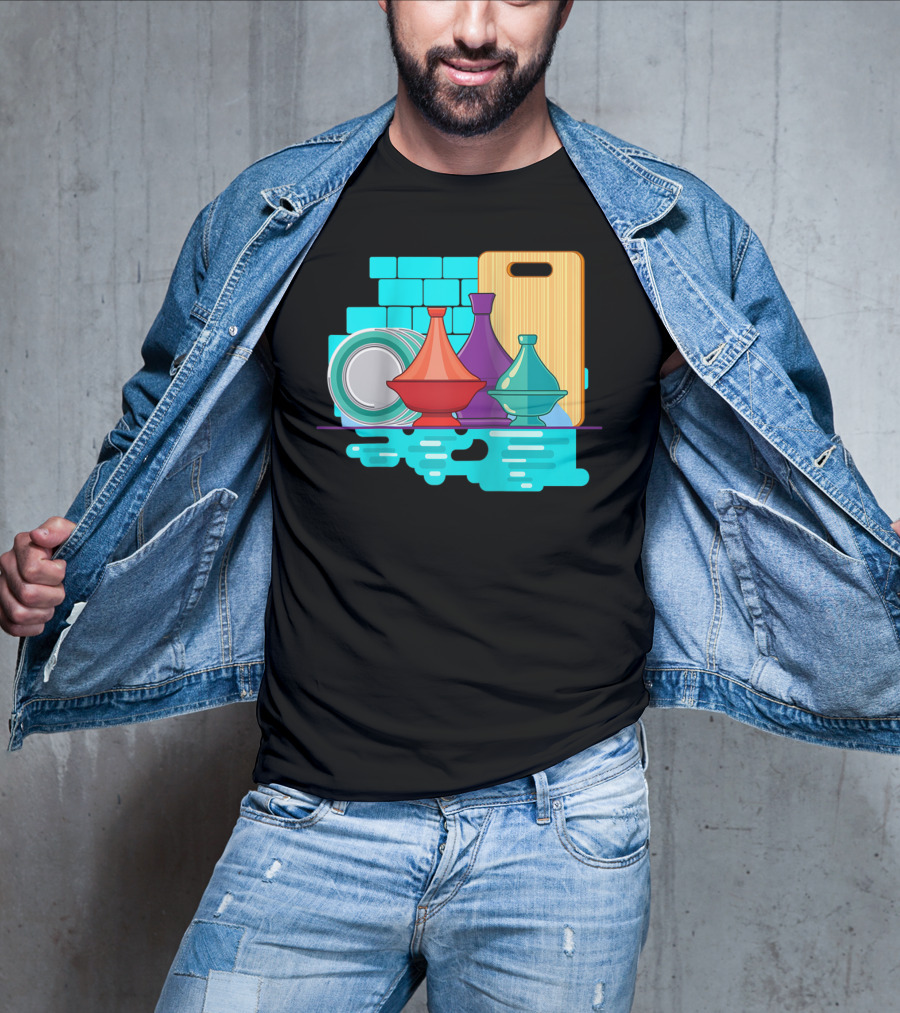 Moroccan Classic Tagine Vibrant Tajine Display Morocco T-Shirt