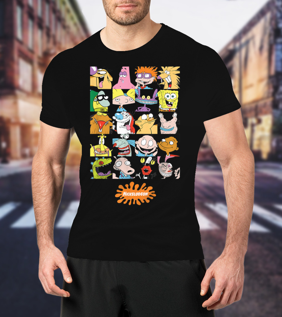 Nickelodeon Classic 90s Characters Featuring Rugrats Hey Arnold Spongebob Rocket Power And More T-Shirt