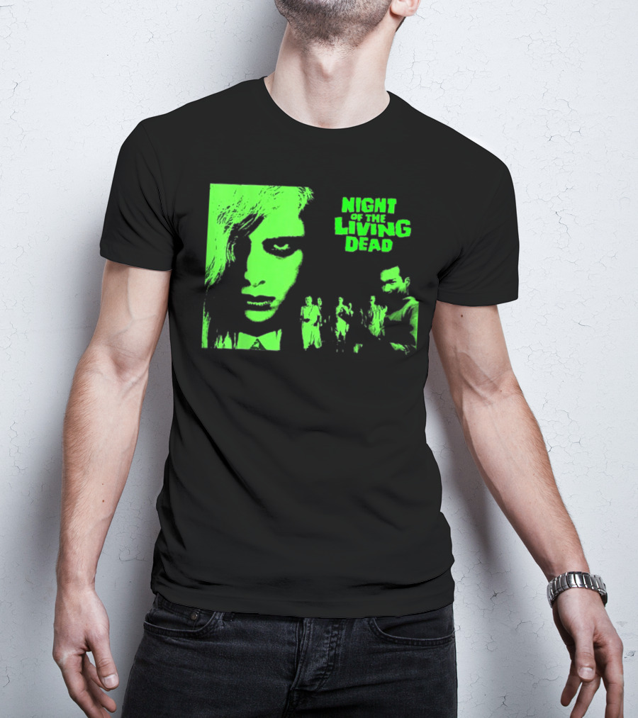 Night Of The Living Dead Vintage Classic Zombie Horror Movie T-Shirt