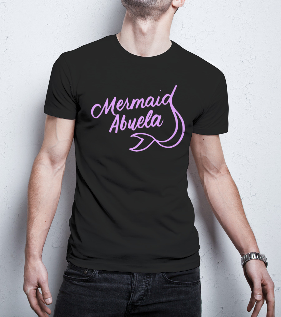 Mermaid Abuela Mermaids Theme Birthday Party XI Lilac Tail T-Shirt