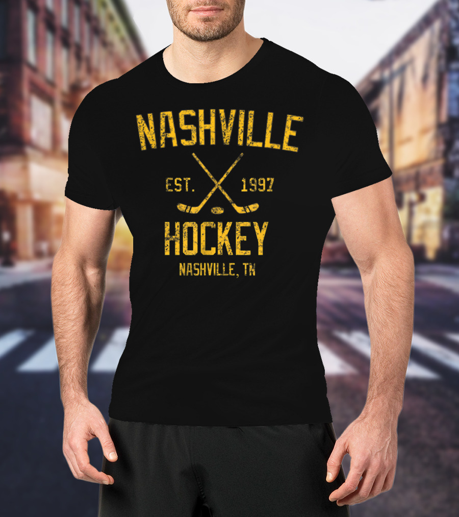 Nashville Hockey Est. 1997 Nashville TN Vintage T-Shirt