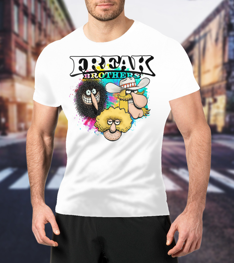 Freak Brothers Colorful Trio Faces T-Shirt