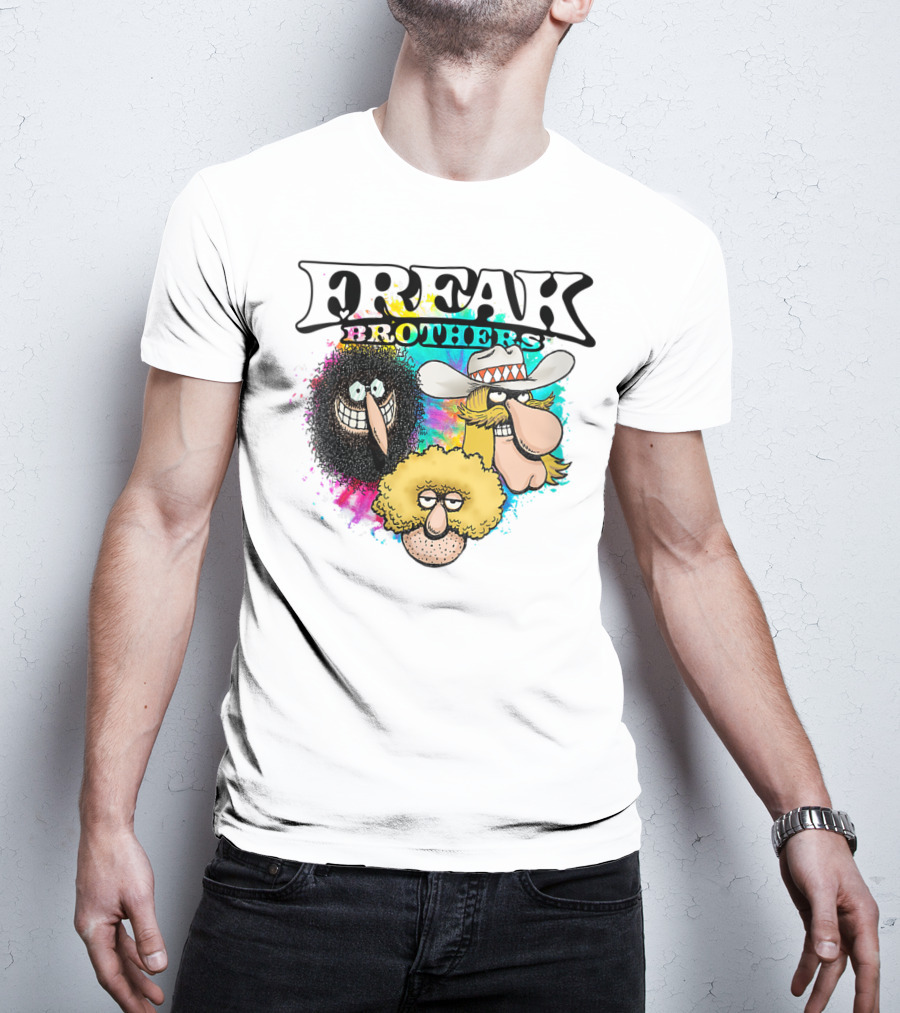 Freak Brothers Colorful Trio Faces T-Shirt
