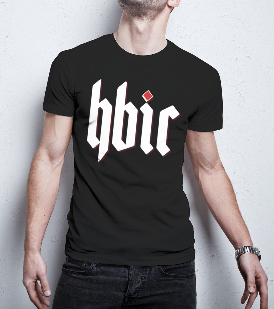 Hbic Gothic Style Text With Red Diamond Accent T-Shirt