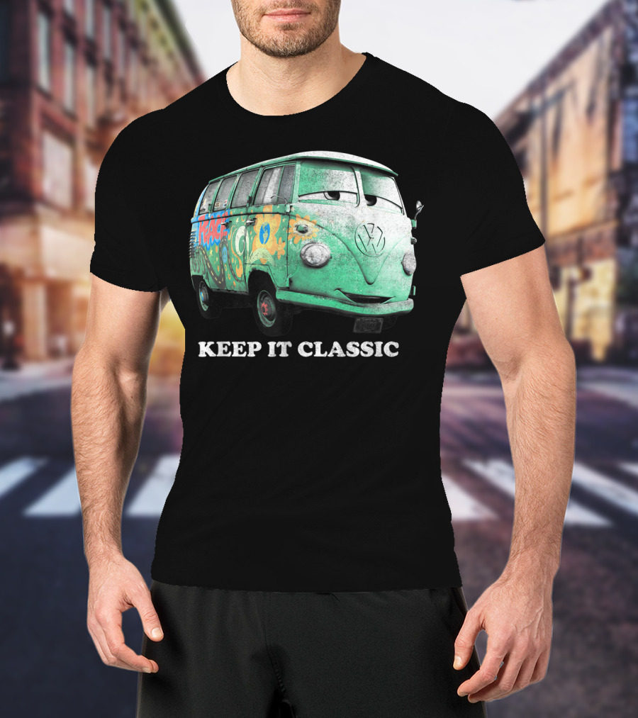 Disney Pixar Cars Fillmore Keep It Classic Volkswagen Van T-Shirt