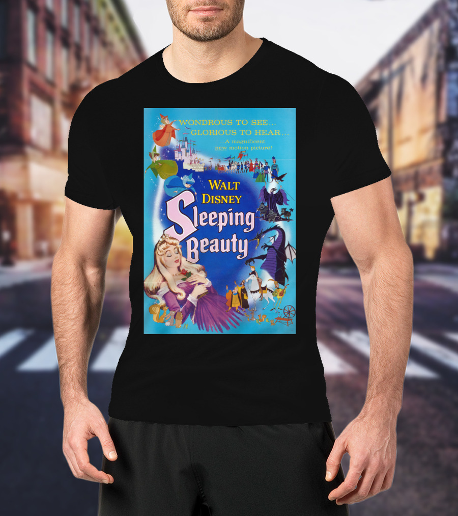 Walt Disney Sleeping Beauty Wondrous To See Glorious To Hear Motion Picture T-Shirt