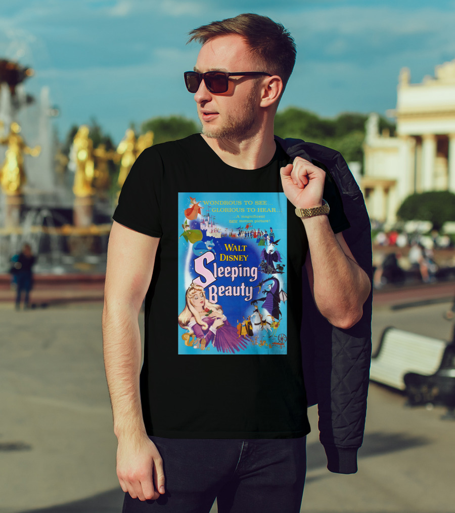 Walt Disney Sleeping Beauty Wondrous To See Glorious To Hear Motion Picture T-Shirt
