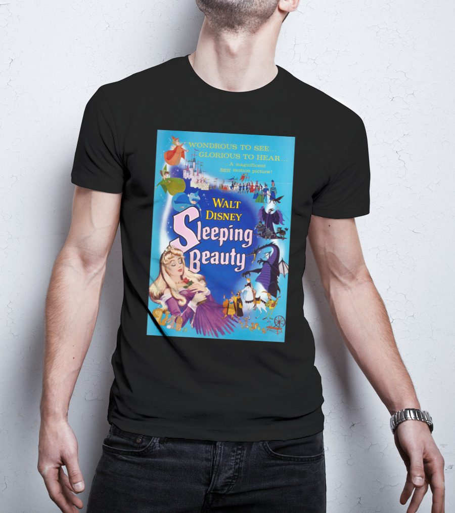 Walt Disney Sleeping Beauty Wondrous To See Glorious To Hear Motion Picture T-Shirt