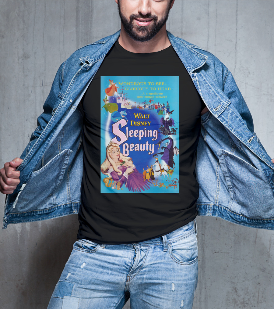 Walt Disney Sleeping Beauty Wondrous To See Glorious To Hear Motion Picture T-Shirt