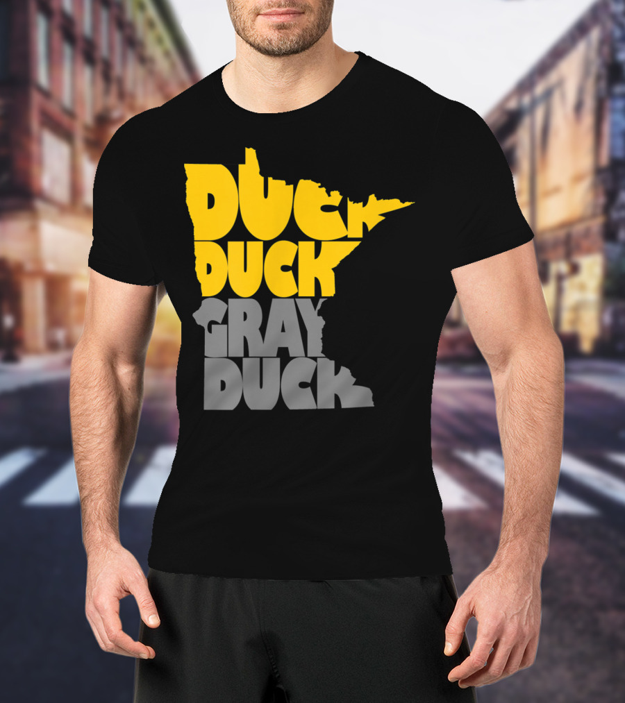 Duck Duck Gray Duck Minnesota Map T-Shirt
