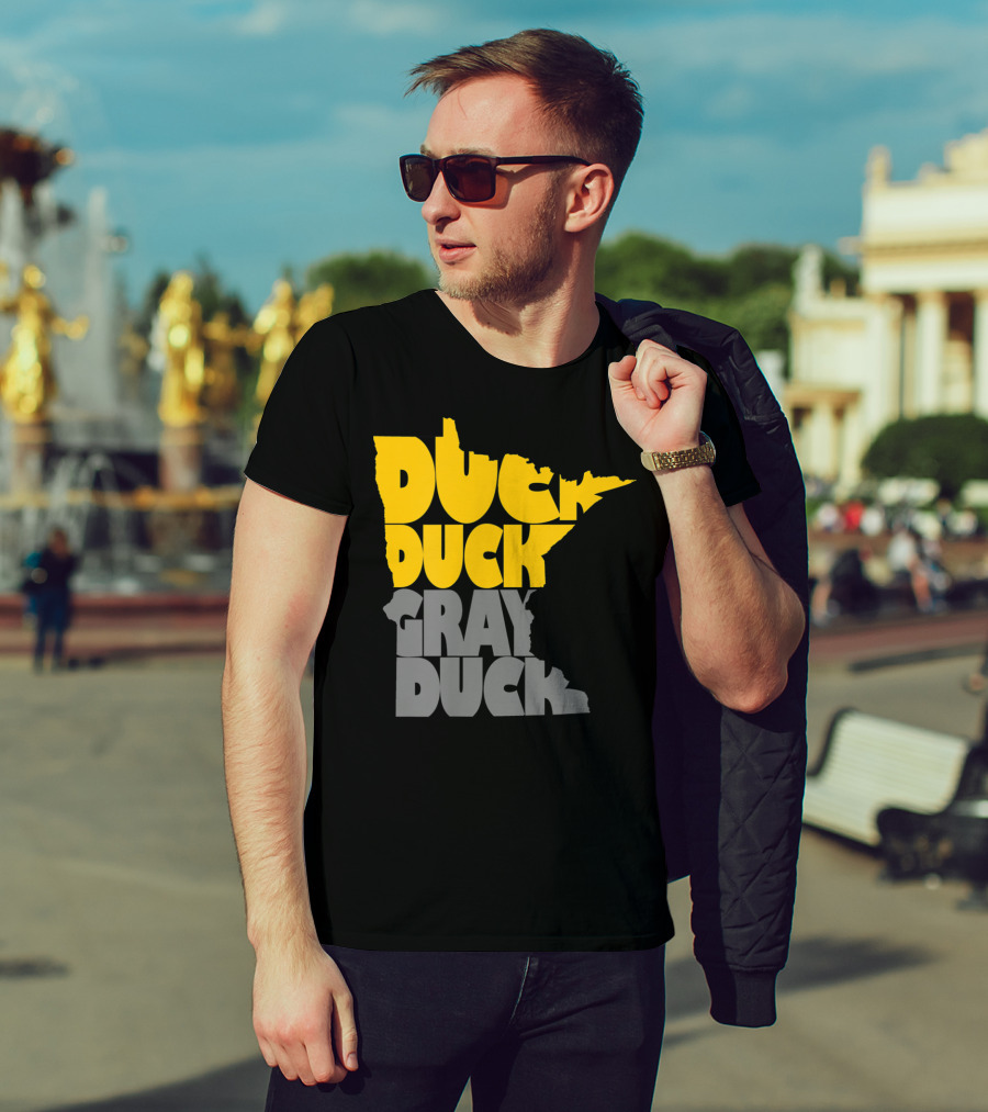 Duck Duck Gray Duck Minnesota Map T-Shirt
