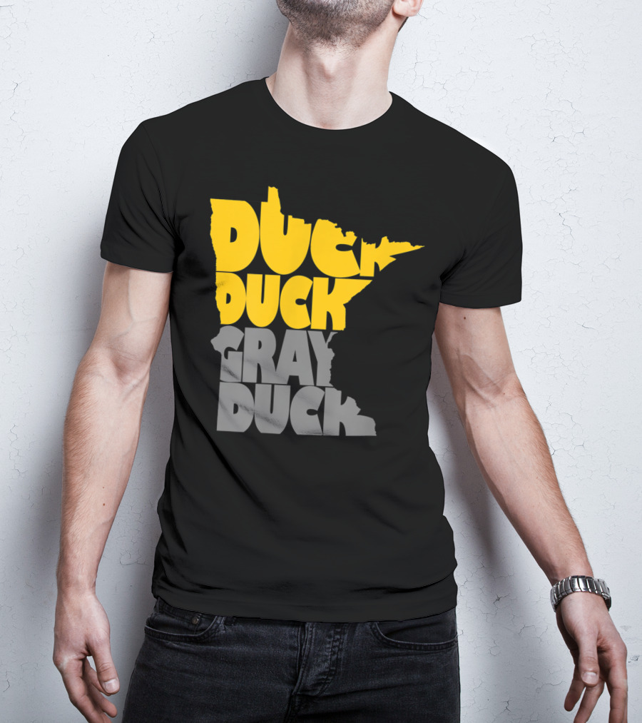 Duck Duck Gray Duck Minnesota Map T-Shirt