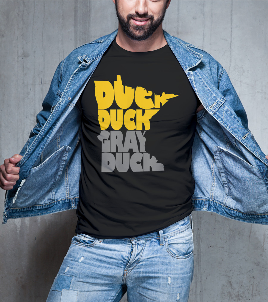 Duck Duck Gray Duck Minnesota Map T-Shirt