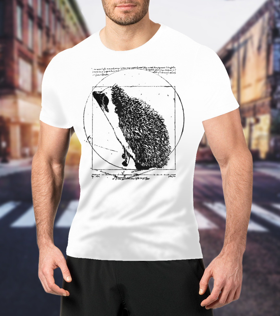 Vitruvian Hedgehog Vintage T-Shirt
