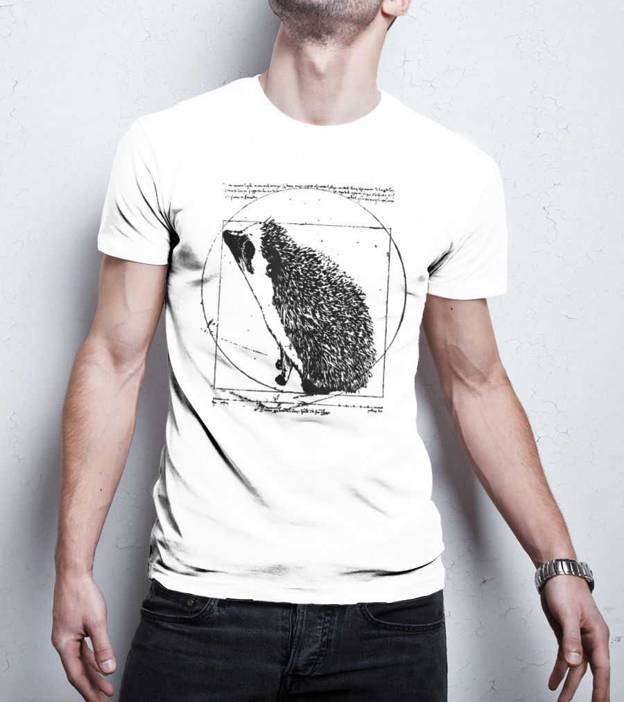 Vitruvian Hedgehog Vintage T-Shirt