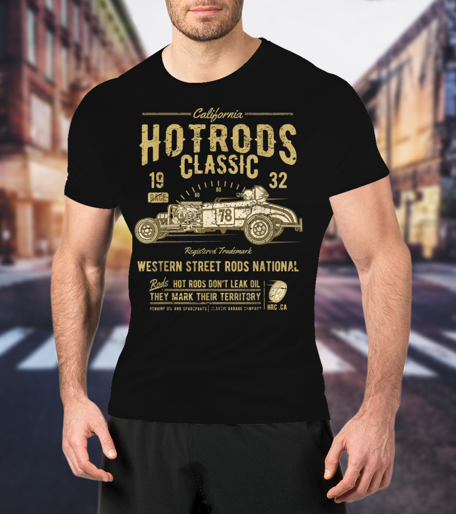 California Hot Rods Classic 1932 Western Street Rods National Race T-Shirt