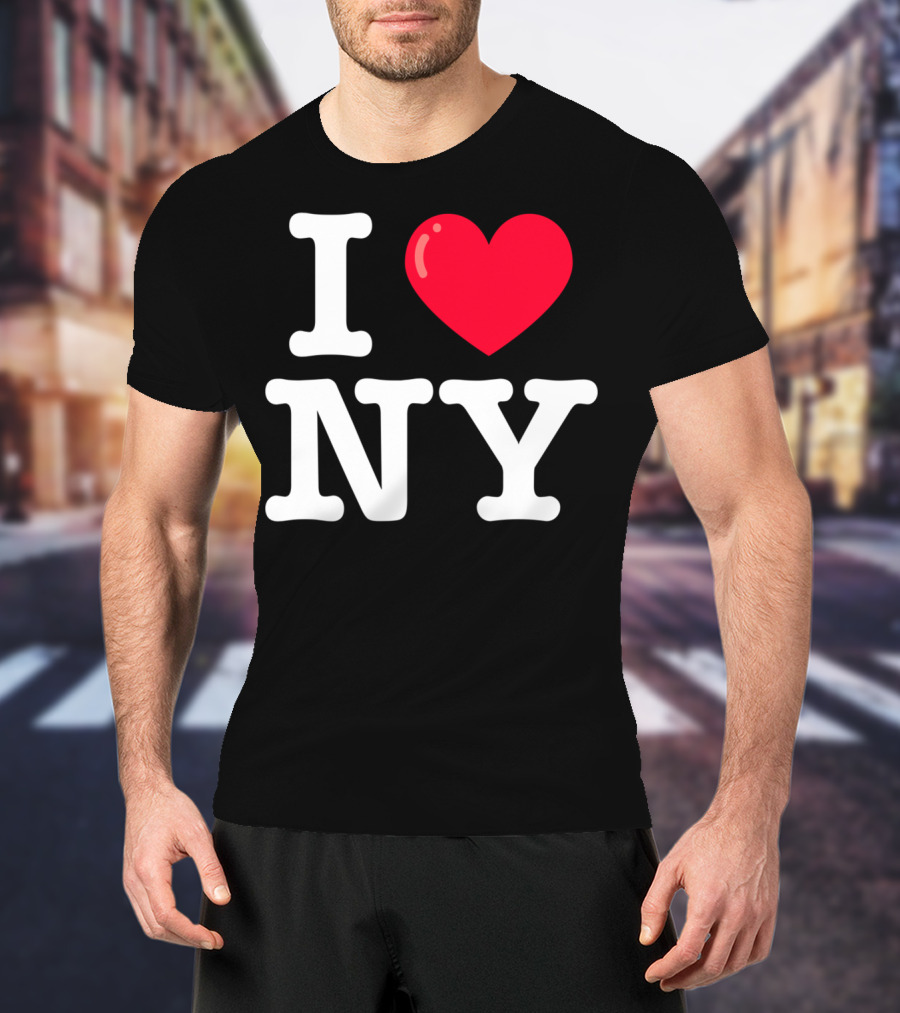 I Heart NY Classic Typewriter Font T-Shirt