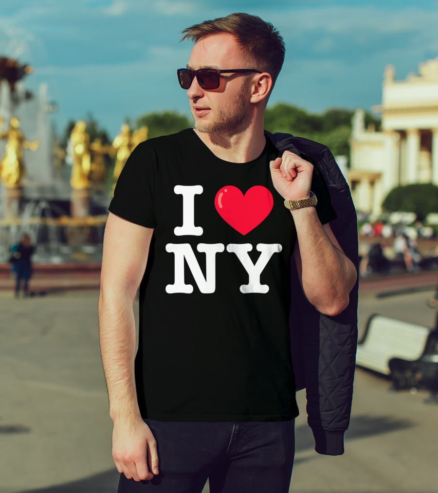 I Heart NY Classic Typewriter Font T-Shirt