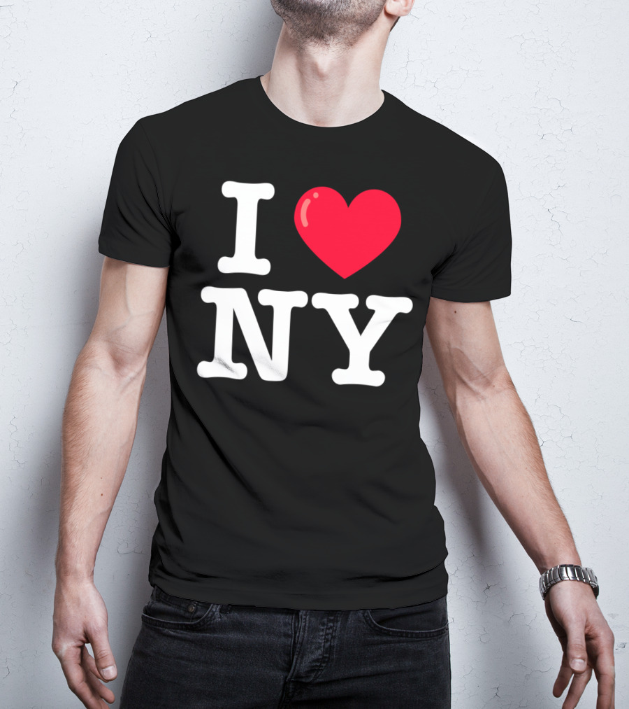 I Heart NY Classic Typewriter Font T-Shirt