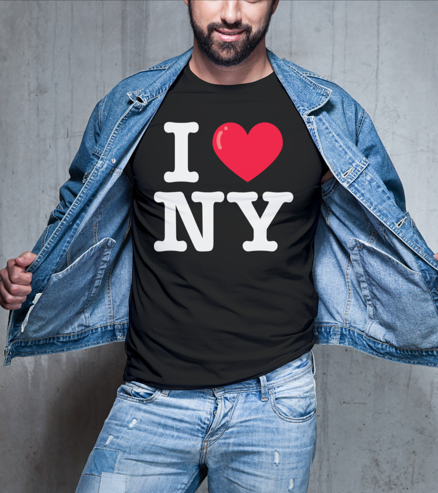 I Heart NY Classic Typewriter Font T-Shirt