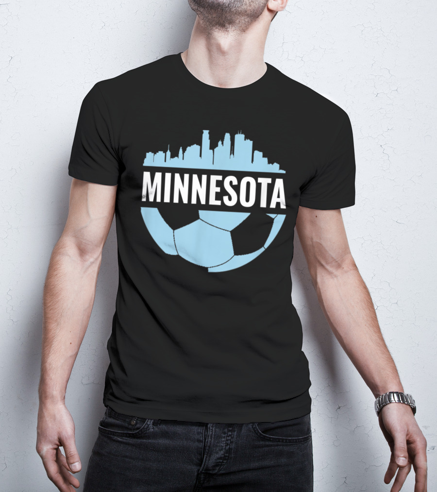 Minnesota Soccer Pride Futbol Skyline T-Shirt