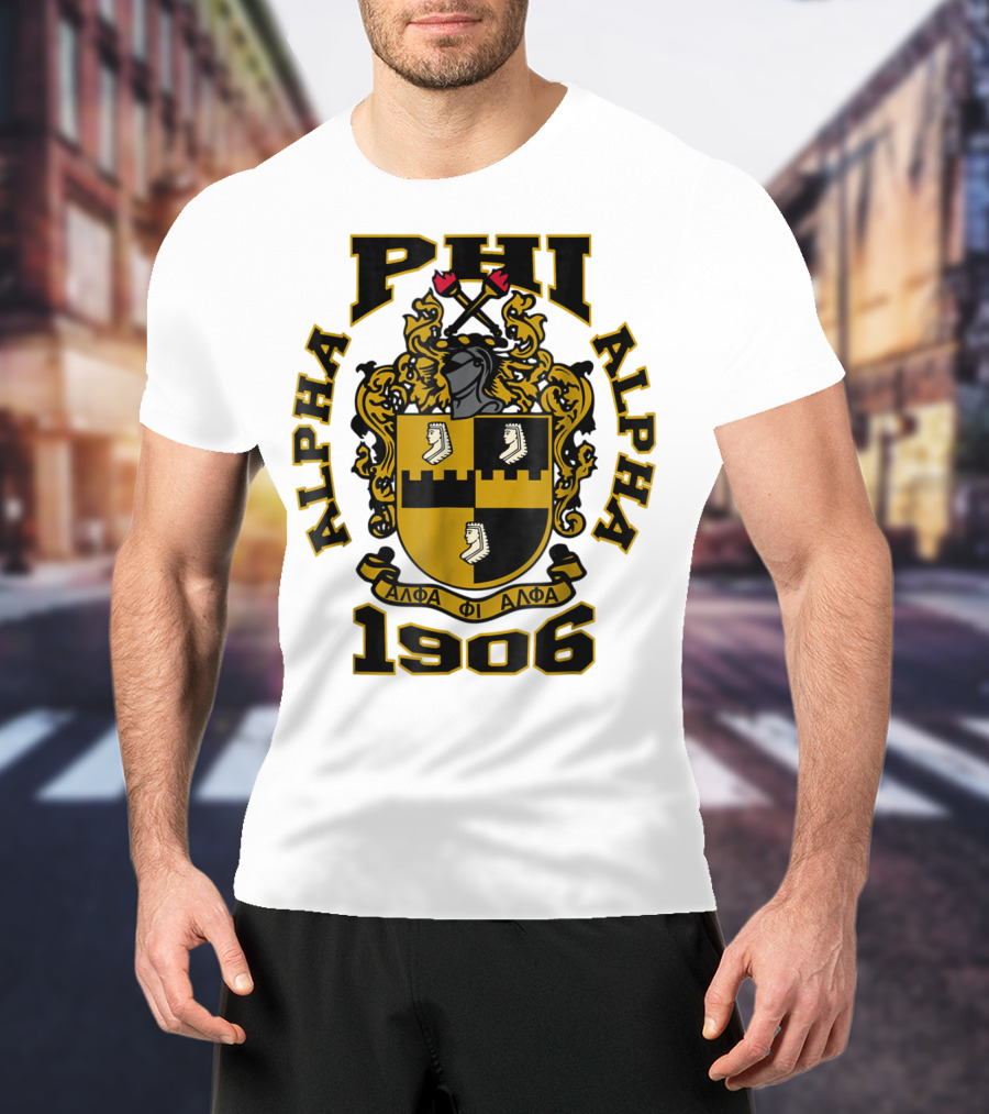 Alpha Phi Alpha Fraternity Crest 1906 ΑΦΑ T-Shirt