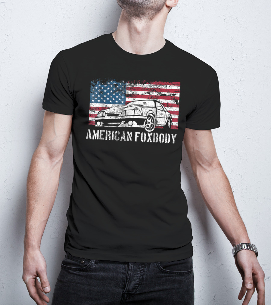 American Foxbody Muscle Car Flag T-Shirt