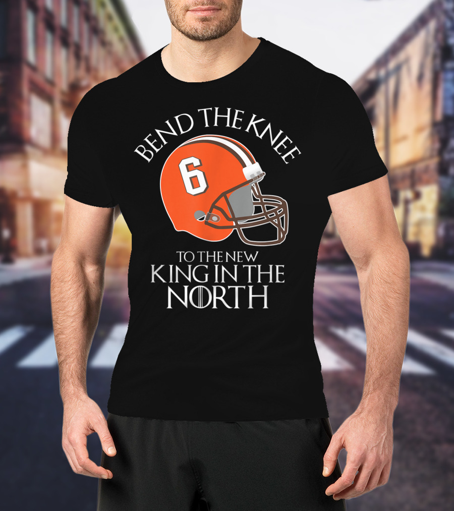 Bend The Knee 6 King In The North Football Helmet T-Shirt