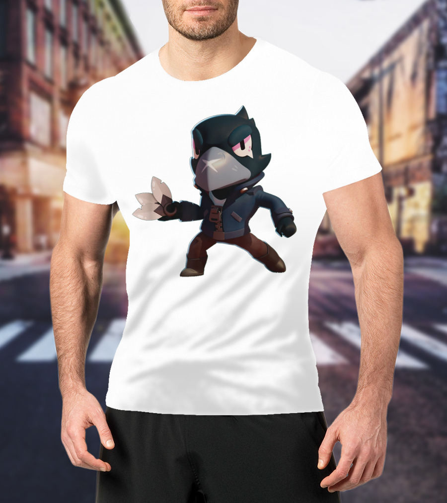 Crow Brawl Stars Kid Gamer Character T-Shirt