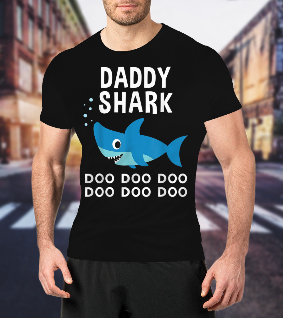 Daddy Shark Doo Doo Doo Song Lyrics Shark T-Shirt