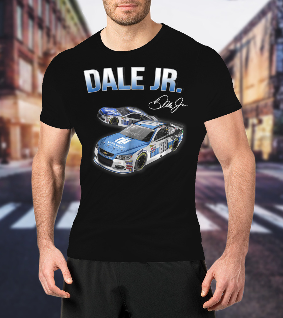 Dale Earnhardt Jr Fan For Life Nationwide Car Signature T-Shirt