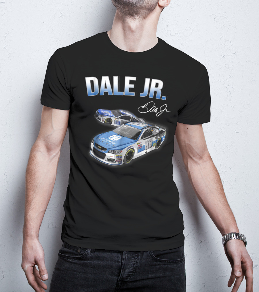 Dale Earnhardt Jr Fan For Life Nationwide Car Signature T-Shirt