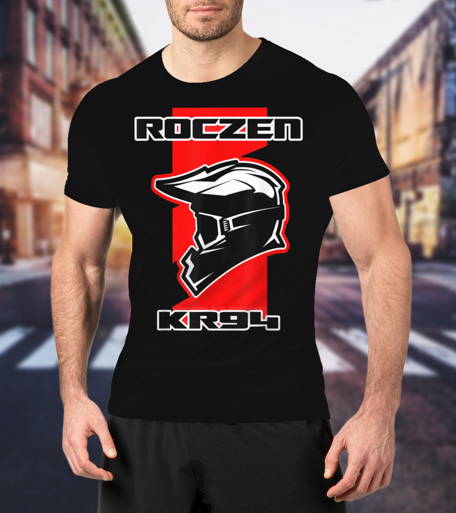 Roczen KR94 Dirt Bike Racing Red With Helmet And Goggles T-Shirt