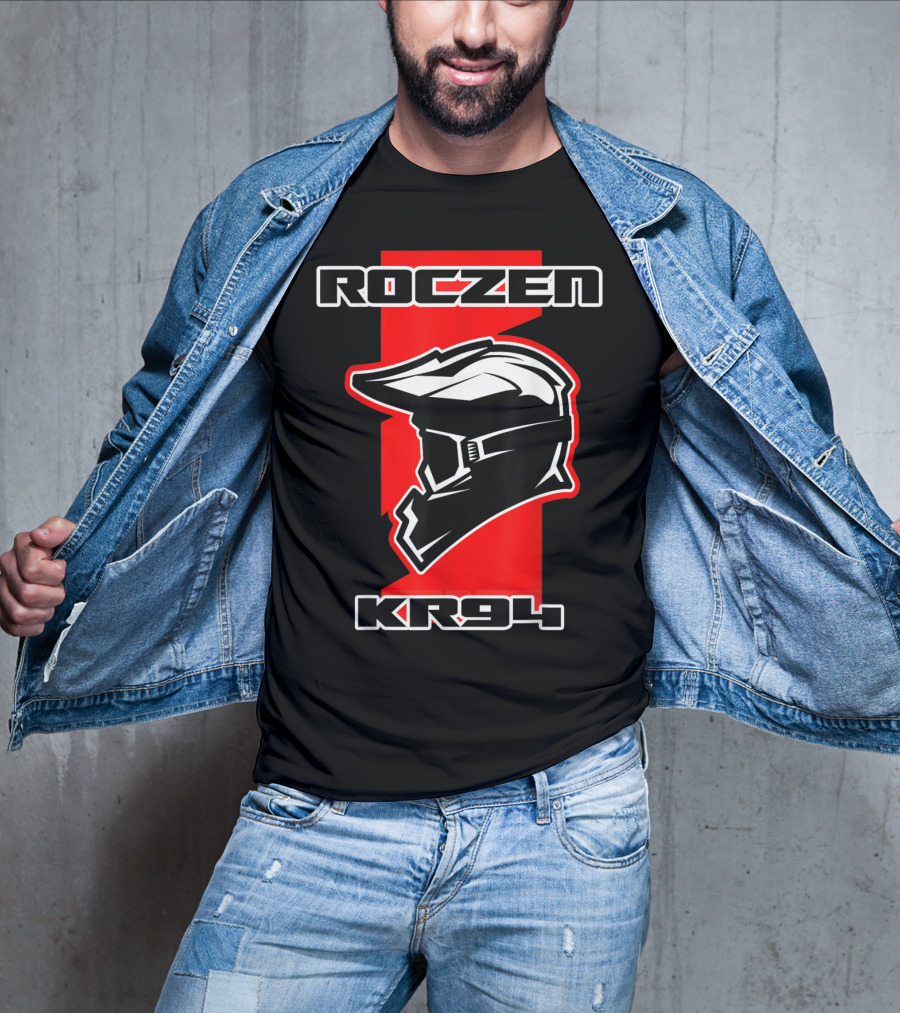 Roczen KR94 Dirt Bike Racing Red With Helmet And Goggles T-Shirt